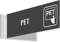 PET Corridor Projecting Sign