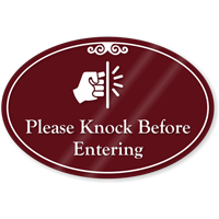 Please Knock Before Entering Sign Printable