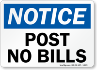 Notice  Sign