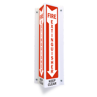 Fire Extinguisher Keep Clear Sign