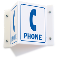 Projecting Telephone Sign, SKU: S-4588