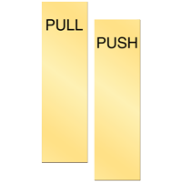 Push Pull Engraved Brass Sign Kit