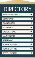 Directory Sign, 10-Panel