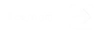 Restroom Engraved Arrow Sign