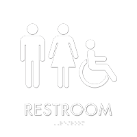 Apex Regulatory Unisex Handicap Braille Sign