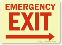 Emergency Exit Sign