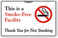 This is a Smoke-Free Building Sign