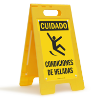 Cuidado Condiciones De Heladas Spanish Icy Conditions Sign