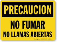 Spanish Precaucion  Sign