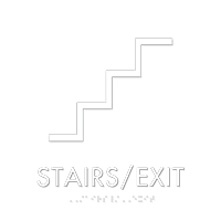 Stairs Exit Apex Regulatory Sign