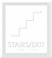 Stairs Exit Azteca Regulatory Sign