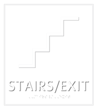 Stairs Exit LeatherTex Sign