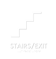Stairs Exit Metro Regulatory Sign