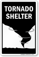 Tornado Shelter - Tornado Shelter Sign