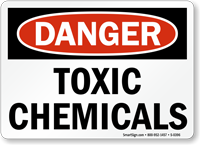 Danger Toxic Chemicals Sign