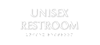 Unisex Restroom TactileTouch Braille Sign