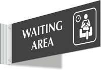 Waiting Area Corridor Projecting Sign