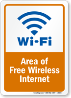 WiFi Area Sign