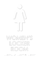 Womens Locker Room Graphic Sign