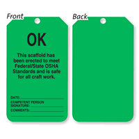 OK Scaffold is Safe to Use