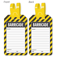 Barricade Self Locking Tag