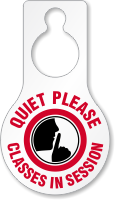 Quiet Please Classes In Session Pear Shaped Tag