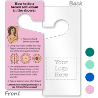 2 Sided Breast Self Exam Hang Tag