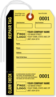 Custom Claim Check Reapir Tag