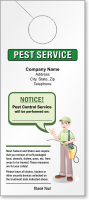 Make Your Own Pest Service Door Hanger