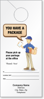 Customizable You Have A Package Door Hanger