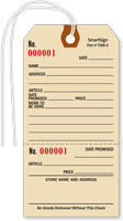 REPAIR   Manila Tags with Stub Strings