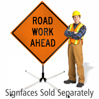 WindMaster Single Spring Roll Up Sign Stand