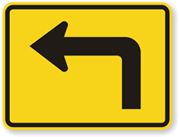 Sharp Turn Traffic Sign
