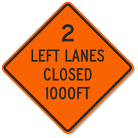 1000 Ft Sign