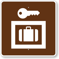 Lockers or Storage MUTCD Campground Guide Sign
