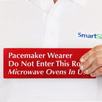 Pacemaker Wearer Do Not Enter Room Sign