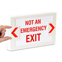 Not An Emergency LED Exit Sign with Battery Backup