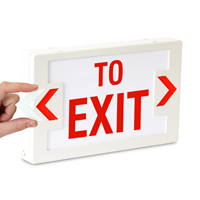 To Exit LED Exit Sign with Battery Backup