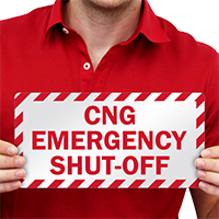 Emergency Shut Off Label