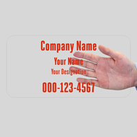 Custom Company Name and Designation, Single-Sided Label