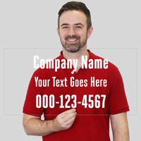 Customizable Company Name Address Die Cut Label