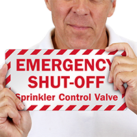 Sprinkler Control Valve Label