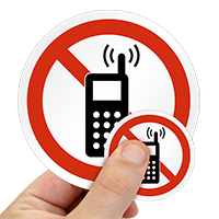 ANSI Z535.4 and ISO 3864-2 Prohibition Safety Label