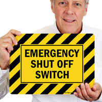 Automatic Start Hazard Sign