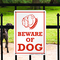 Beware Of Dog Sign