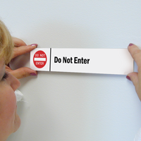 Do Not Enter Stacking Magnetic Door Sign