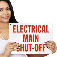 Electrical Main Shut-Off Emergency Sign