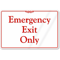 Emergency Exit Sign