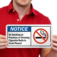 Cigarette Butt Sign