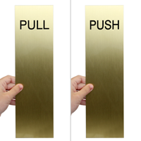 Push Pull Engraved Brass Sign Kit